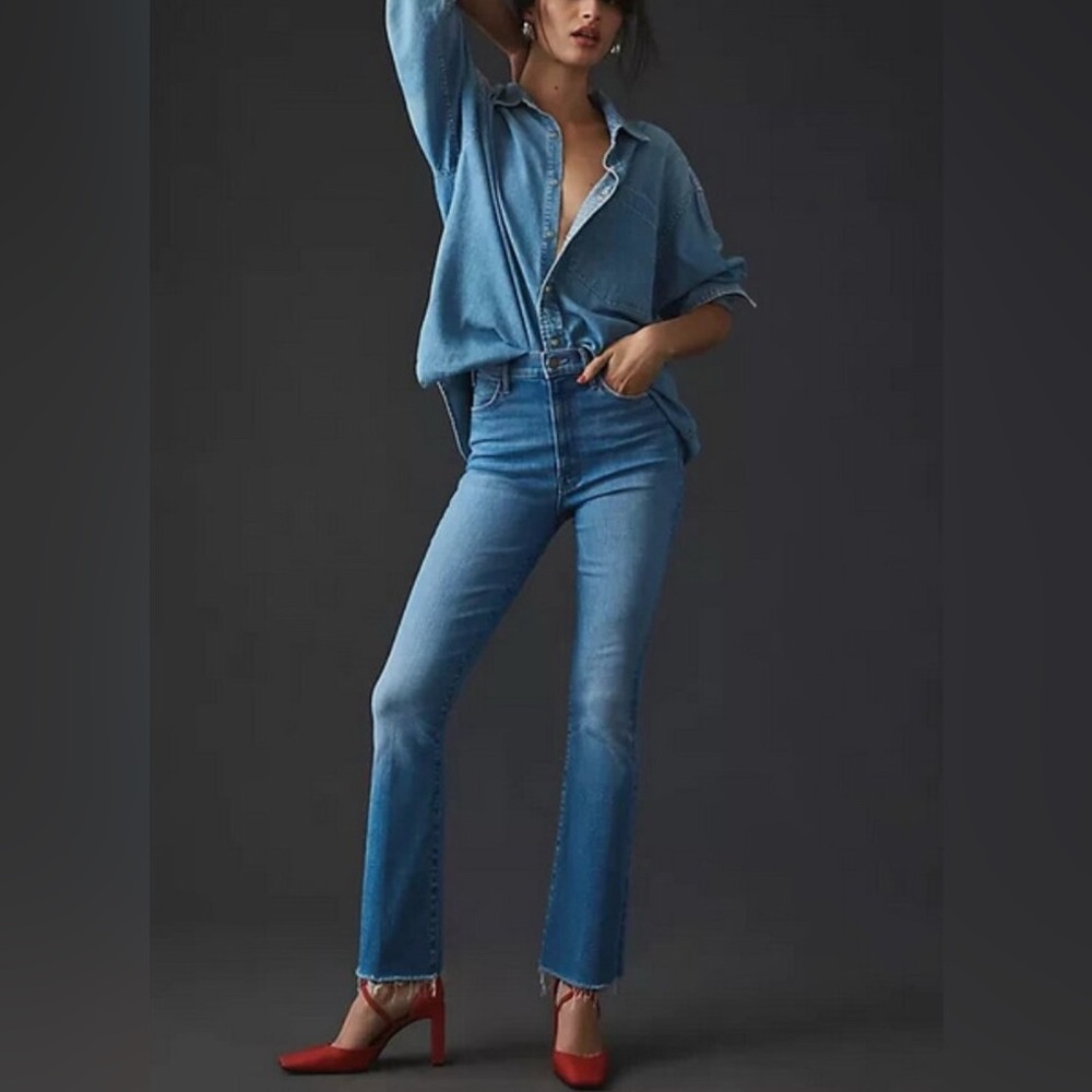 NWT Mother The Hustler Ankle Fray Jeans Size 26